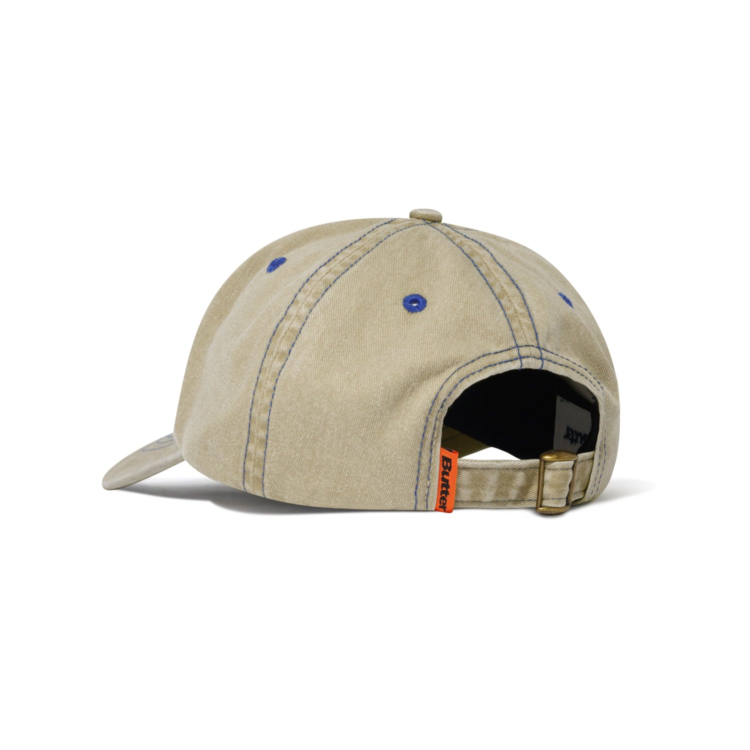 Rounded Logo 6 Panel Cap, Washed Sand
