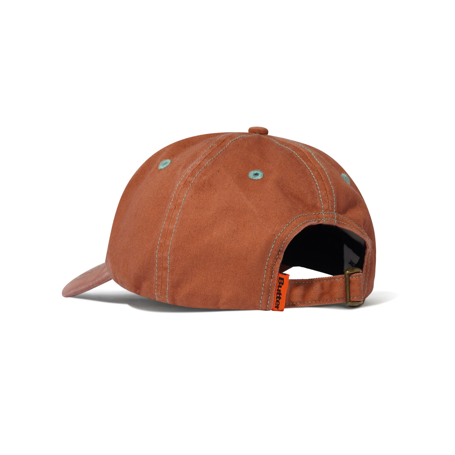 Rounded Logo 6 Panel Cap, Washed Sangria
