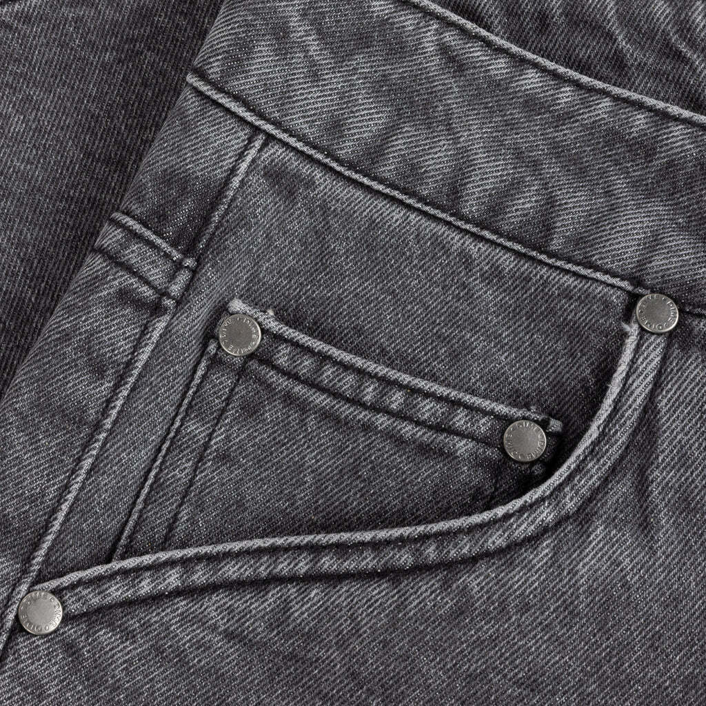 Classic Denim Shorts, Faded Black