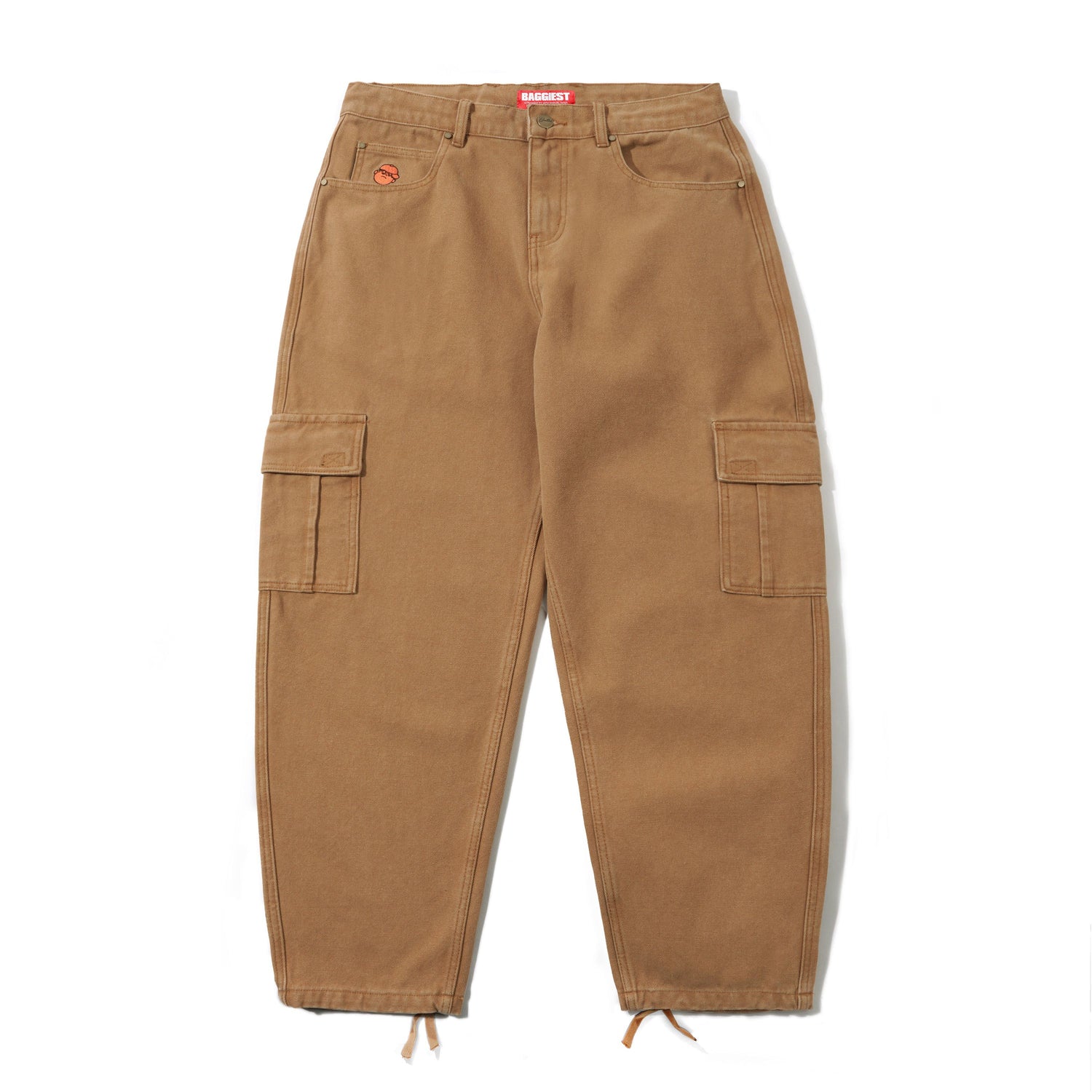 Santosuosso Duck Canvas Denim Jeans, Brown