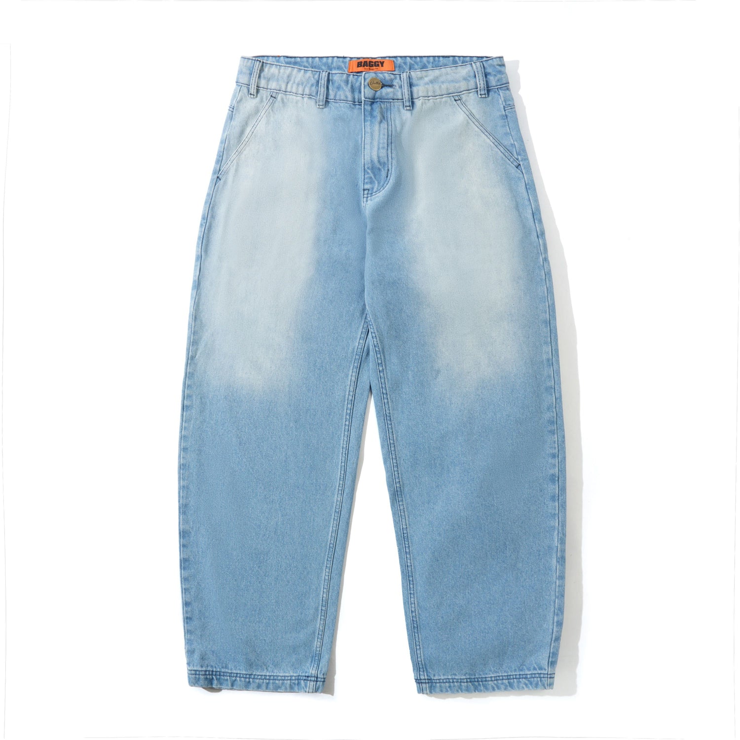 Scribble Denim Jeans, Faded Light Blue