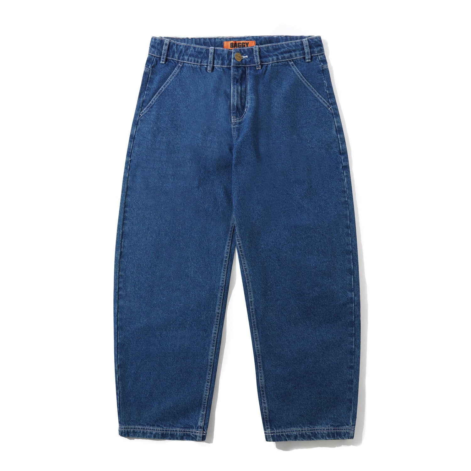 Scribble Denim Jeans, Mid Blue