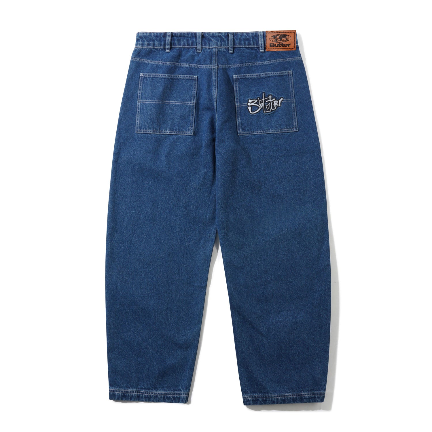 Scribble Denim Jeans, Mid Blue