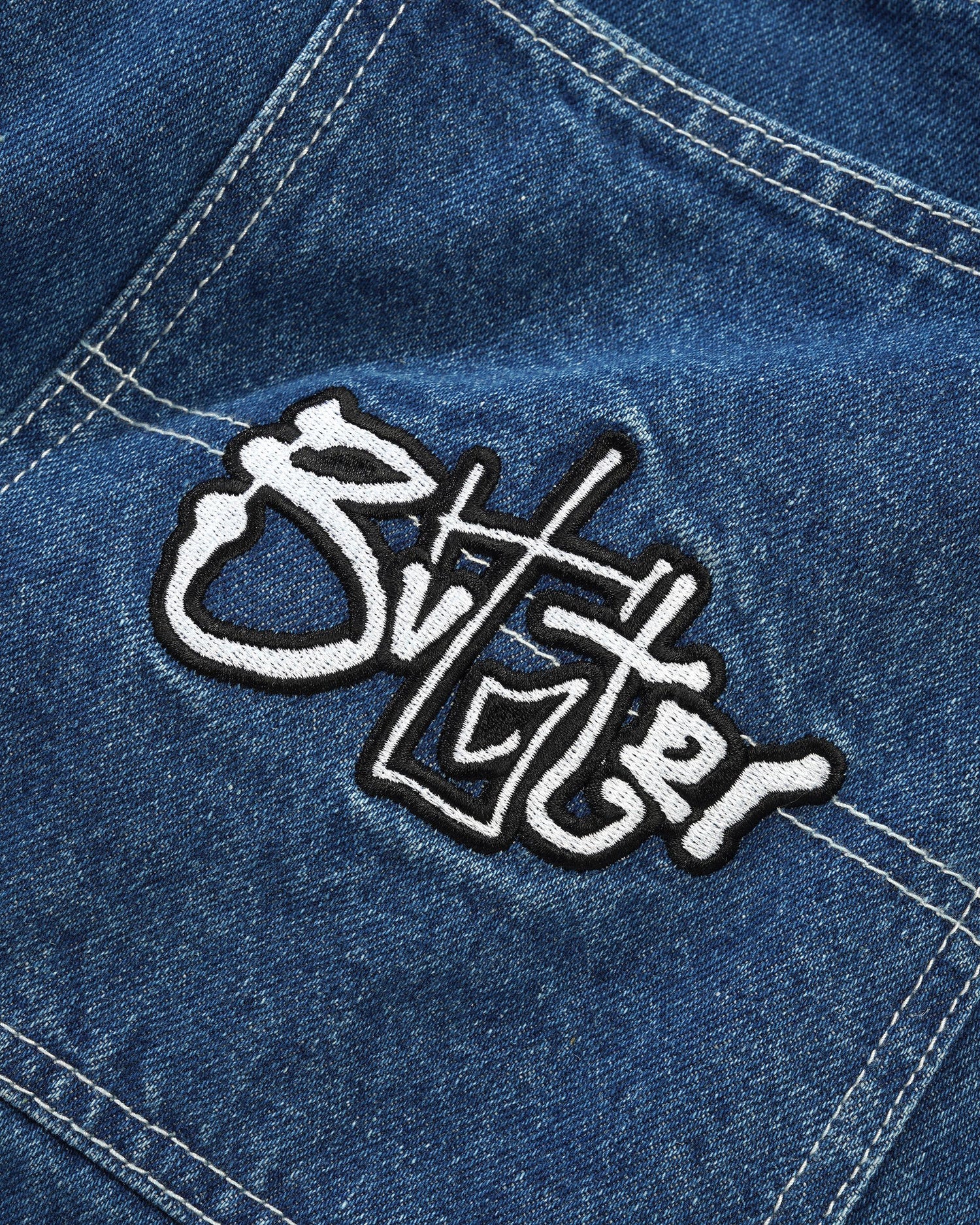 Scribble Denim Jeans, Mid Blue