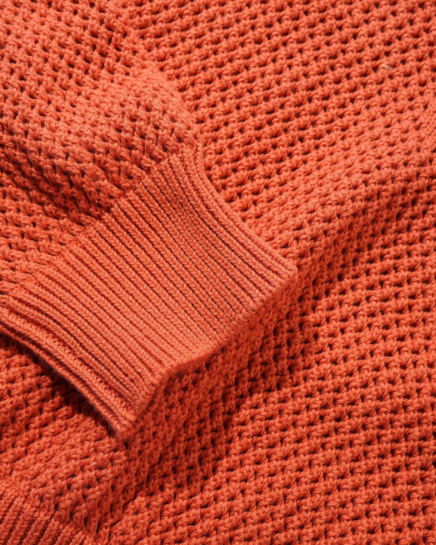 Scribble Knit Sweater, Burnt Orange