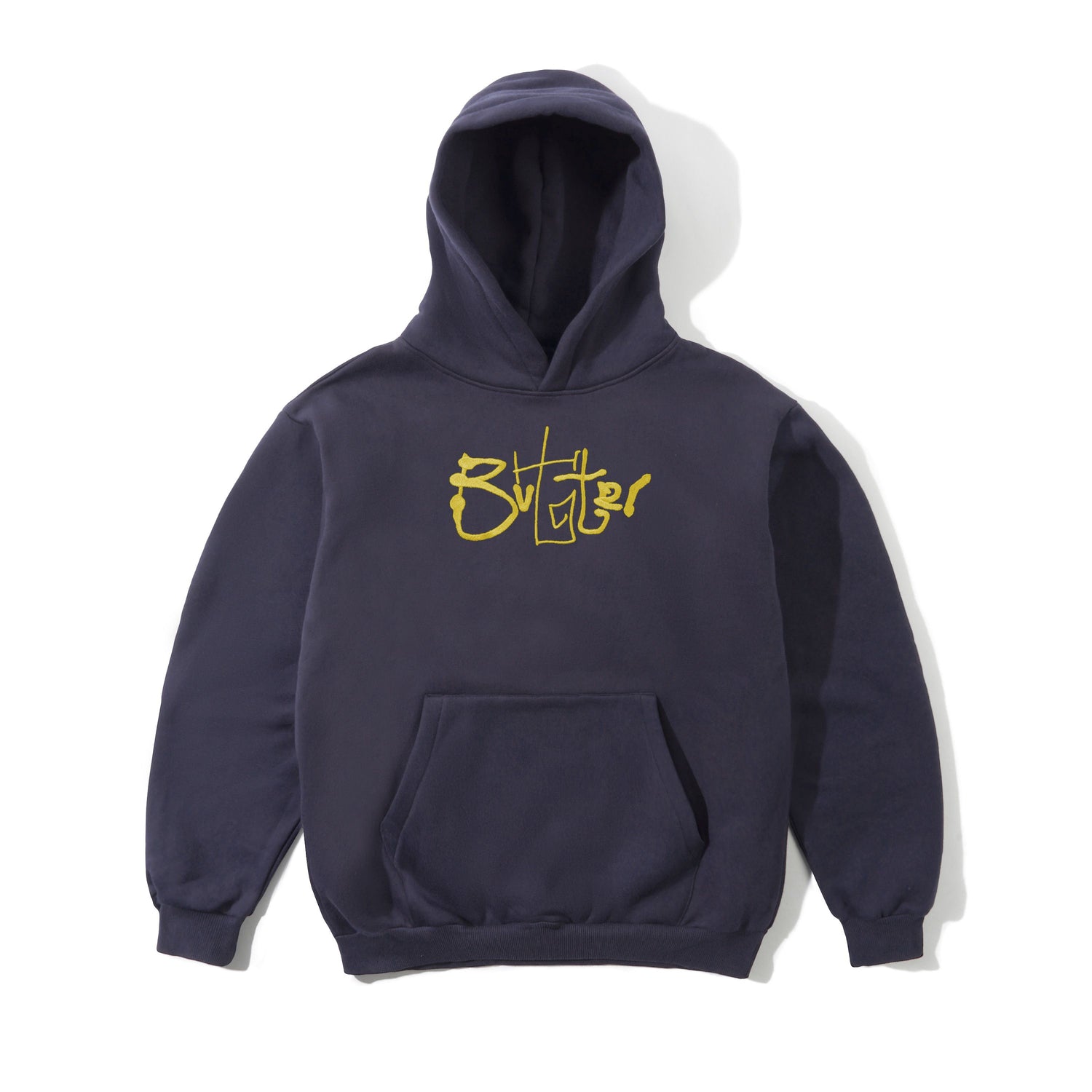 Scribble Pullover Hood, Lead Blue