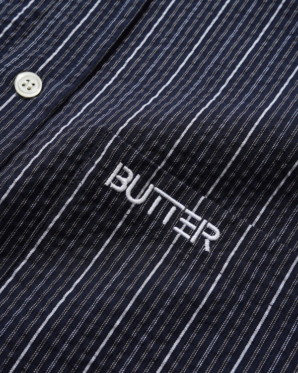 Butter Goods Seersucker Shirt, Navy