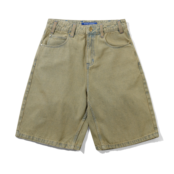 Butter Goods Serif Baggy Denim Shorts, Sunfade Blue