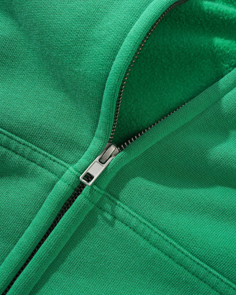 Zipped Hooded Cap - Green