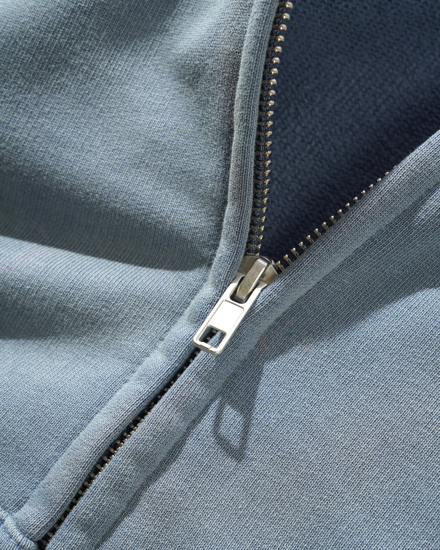 Shop Zip-Thru Hood, Washed Steel