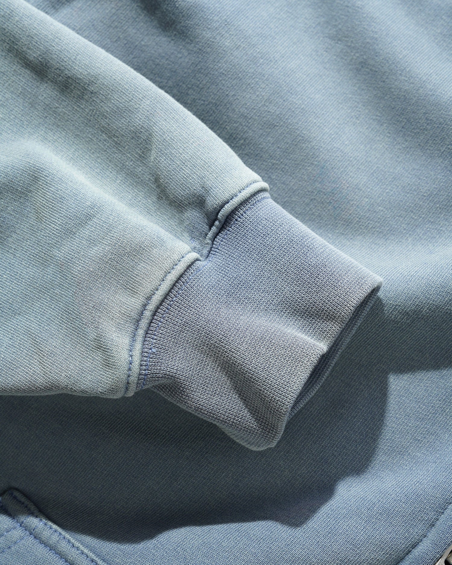 Shop Zip-Thru Hood, Washed Steel