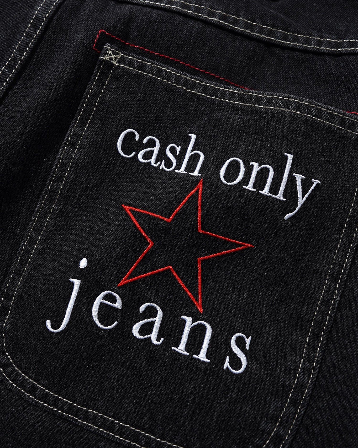 Stars Denim Jeans, Washed Black