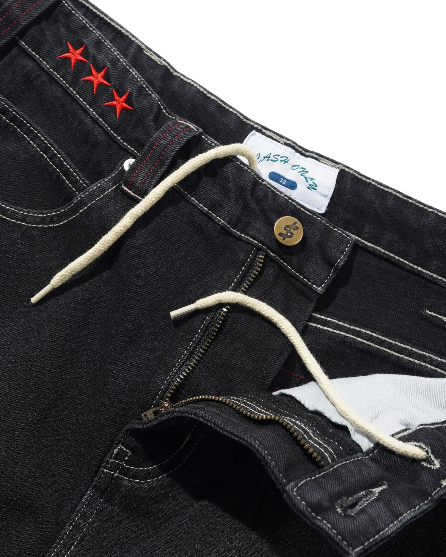 Stars Denim Jeans, Washed Black