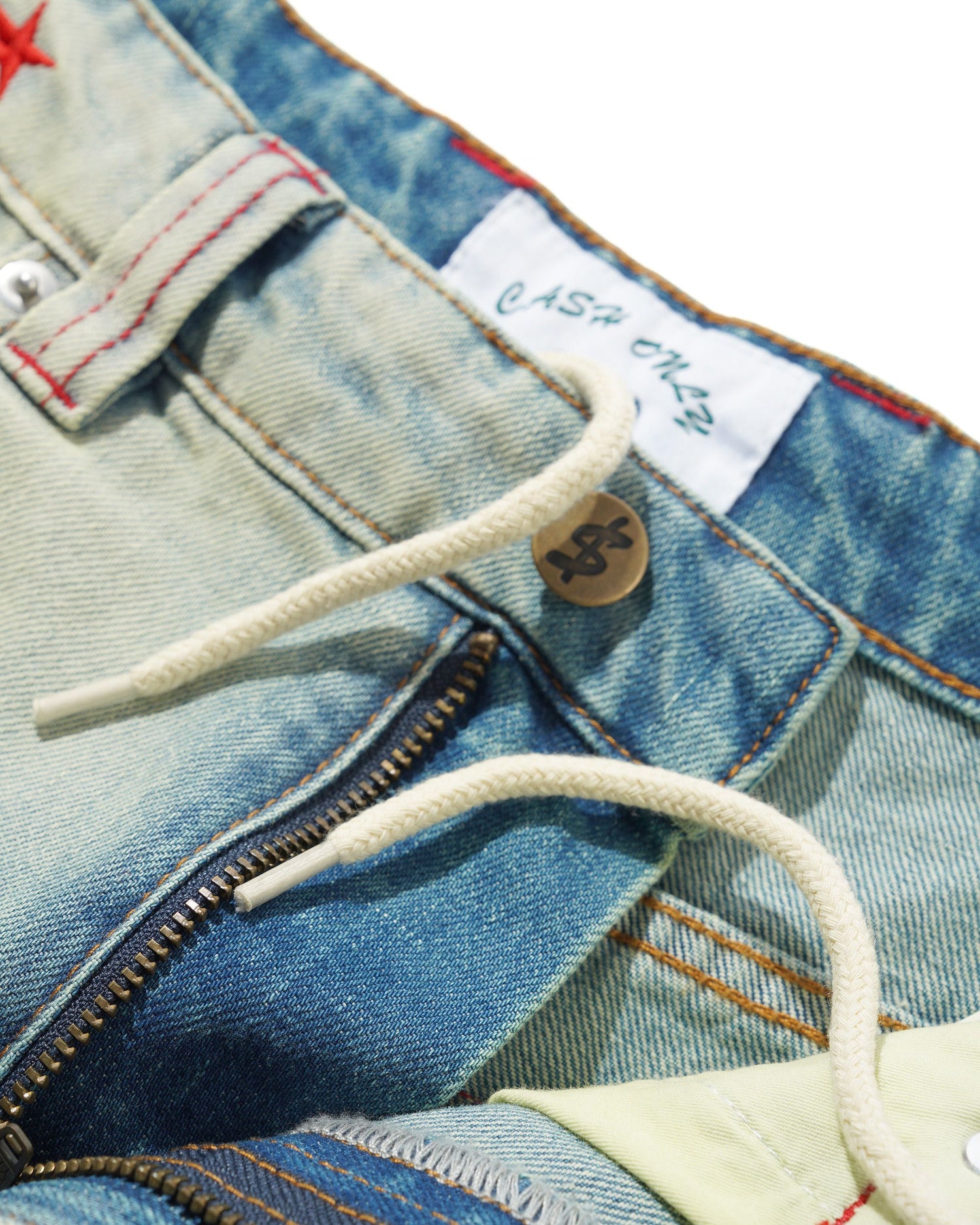 Stars Denim Shorts, Sun Fade Wash