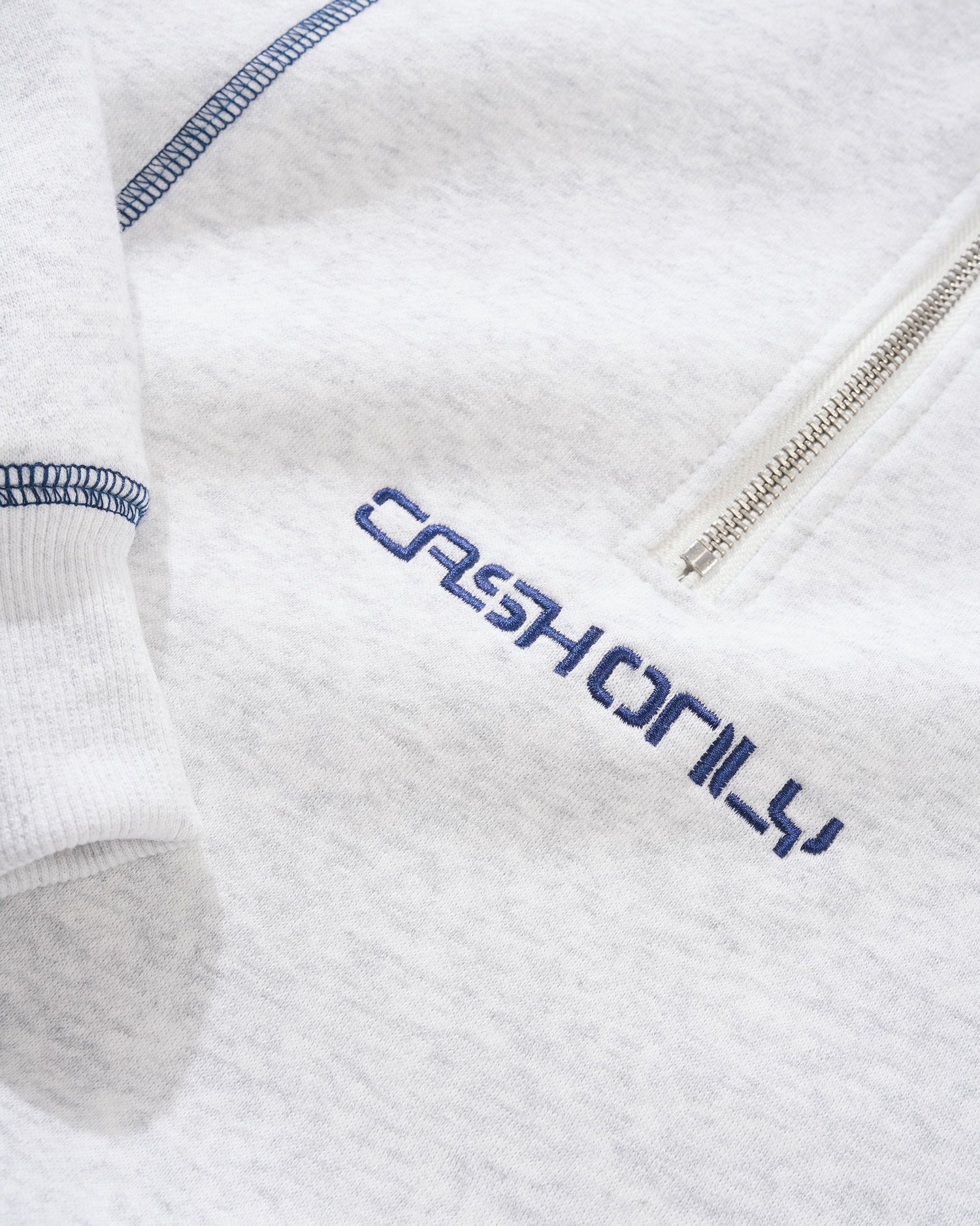 Stencil Quarter Zip, Ash