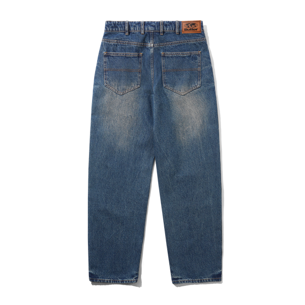Butter Goods Straight Leg Denim Jeans, Vintage Indigo Wash
