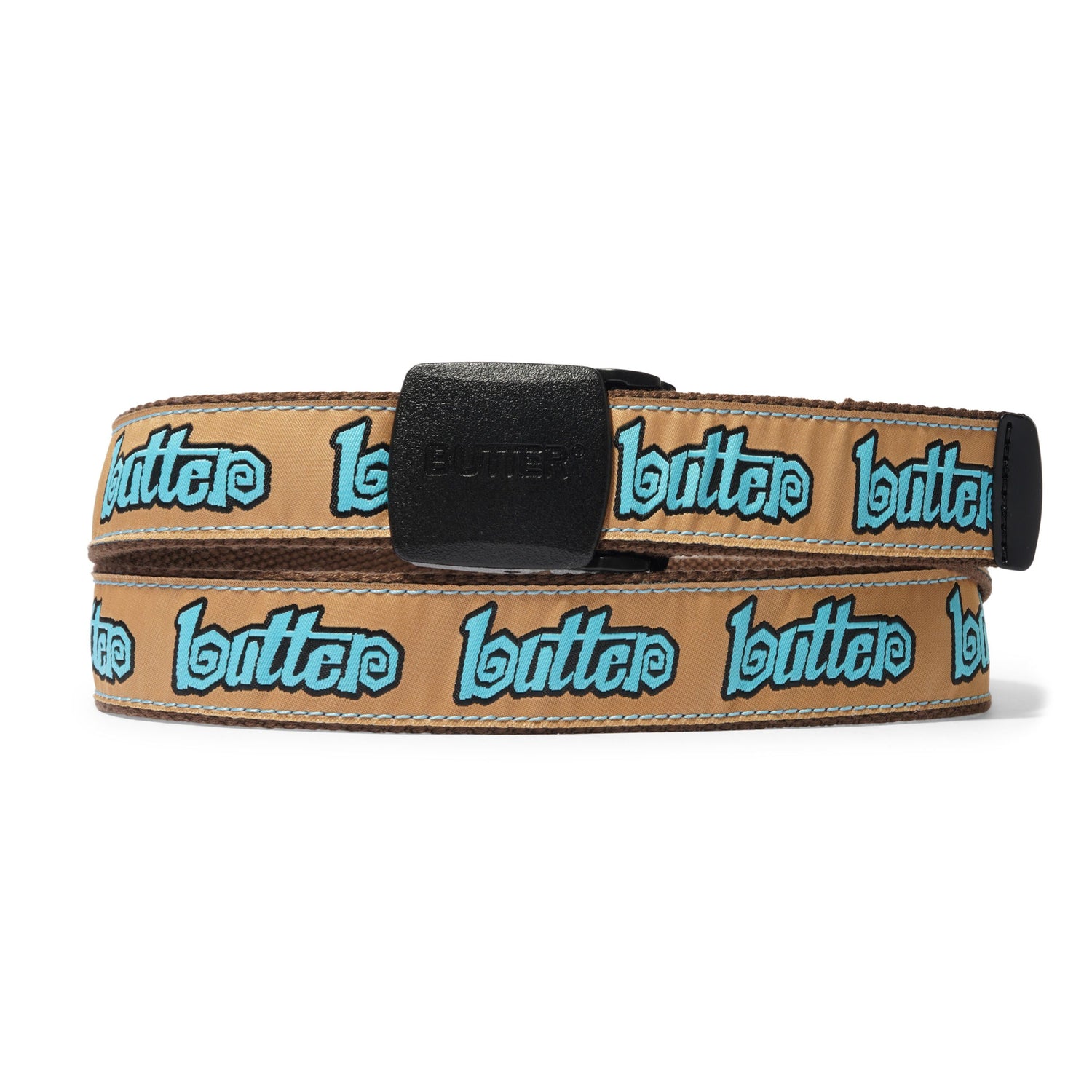 Swirl Woven Belt, Brown