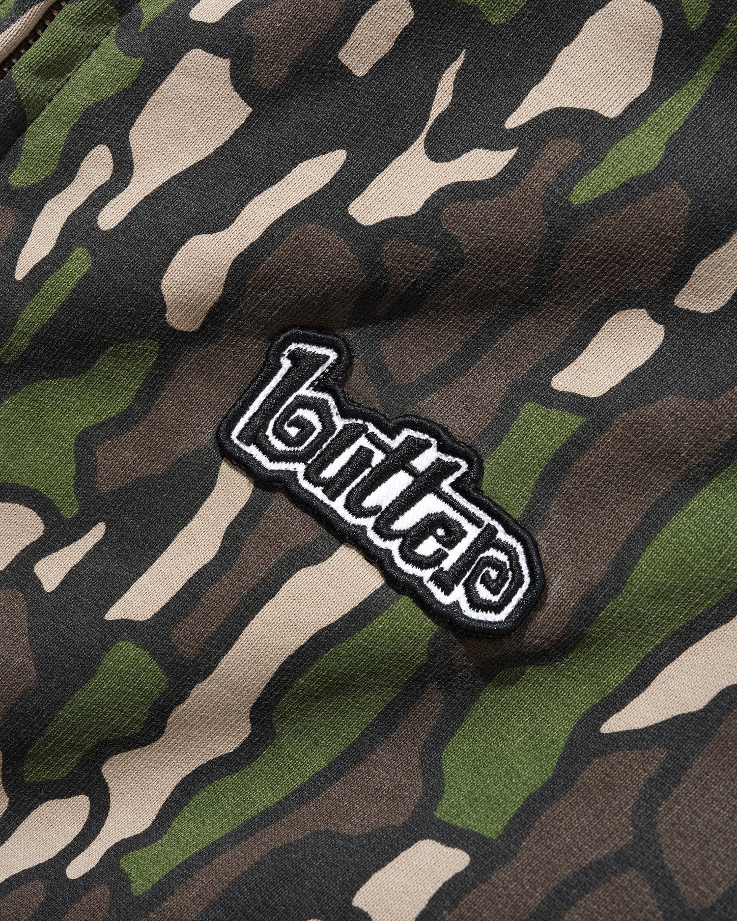 Swirl Zip-Thru Hood, Camo