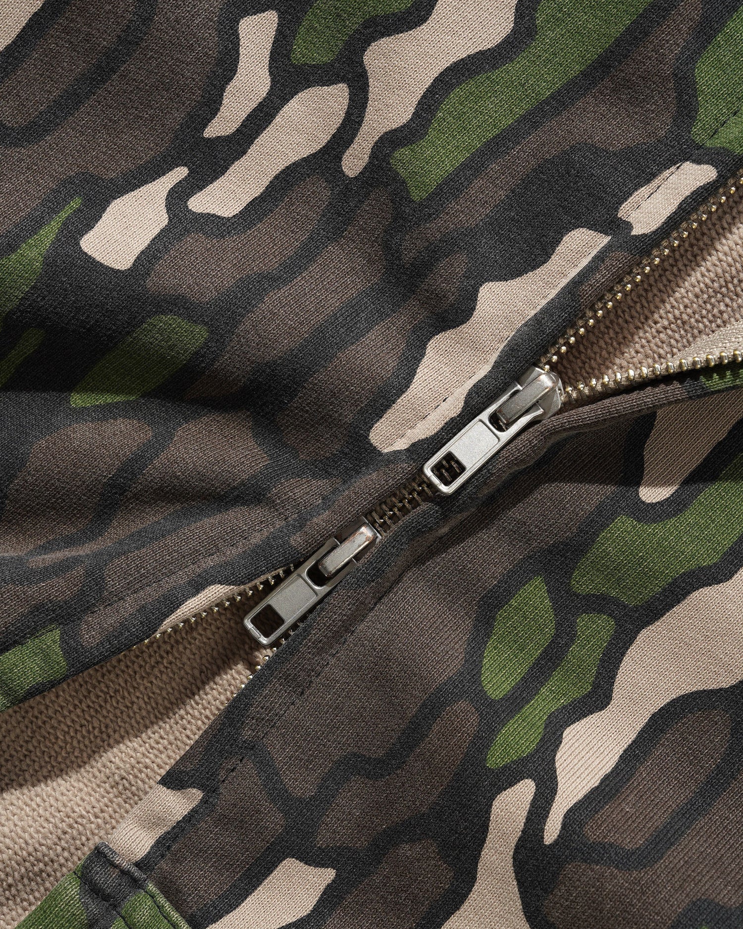 Swirl Zip-Thru Hood, Camo