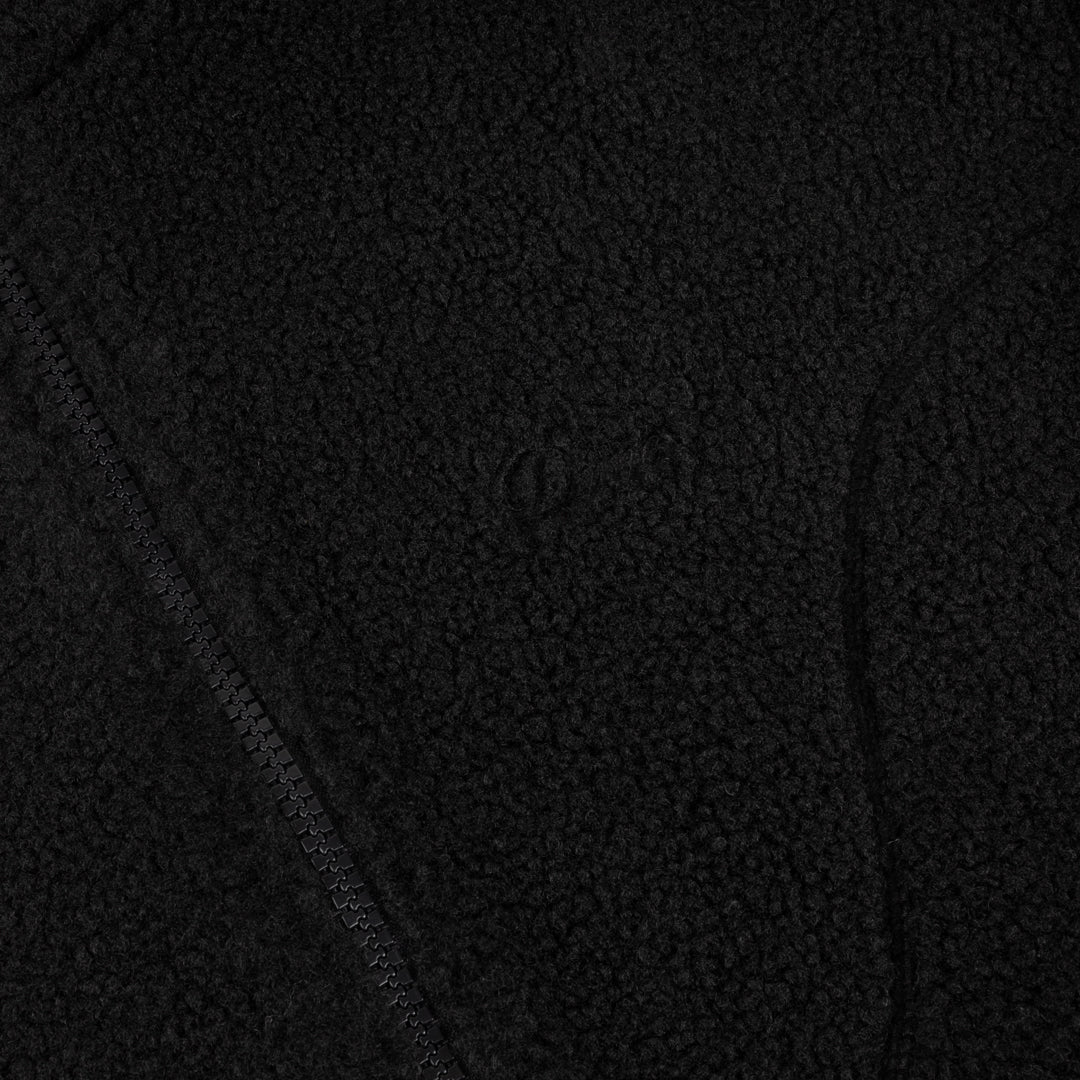 Polar Fleece Sherpa Zip, Black