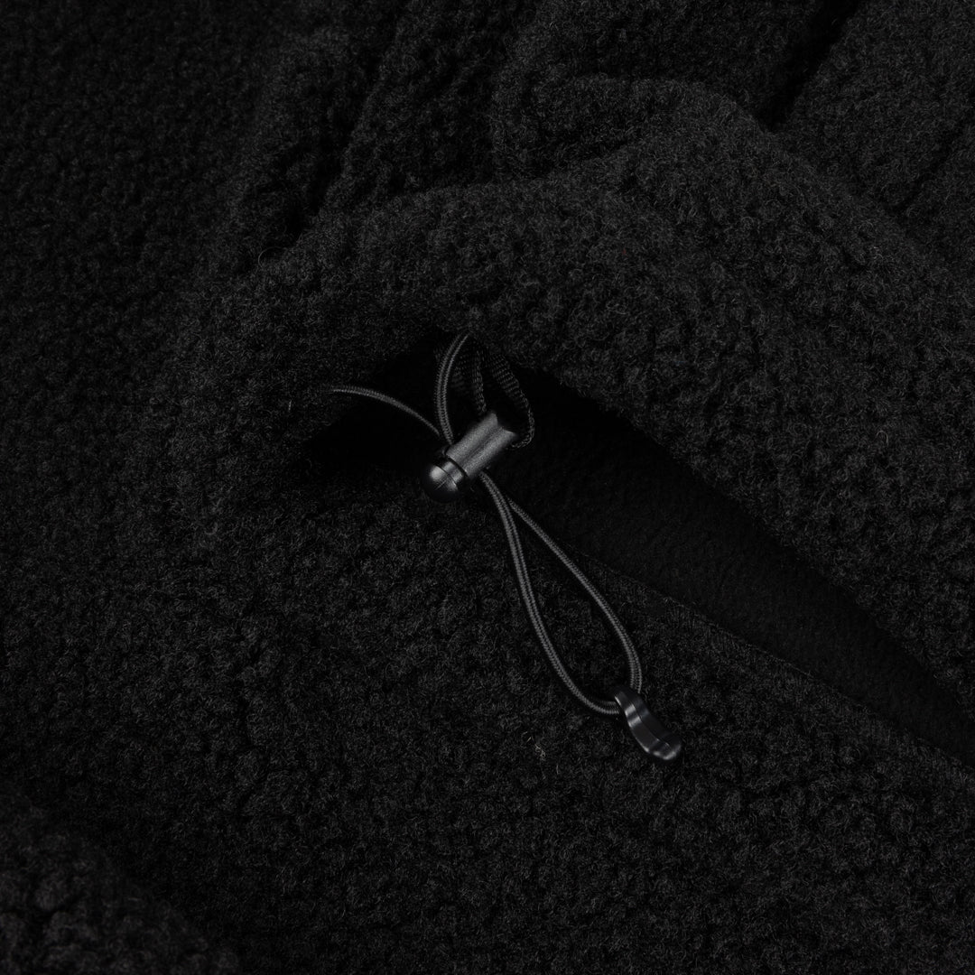 Polar Fleece Sherpa Zip, Black