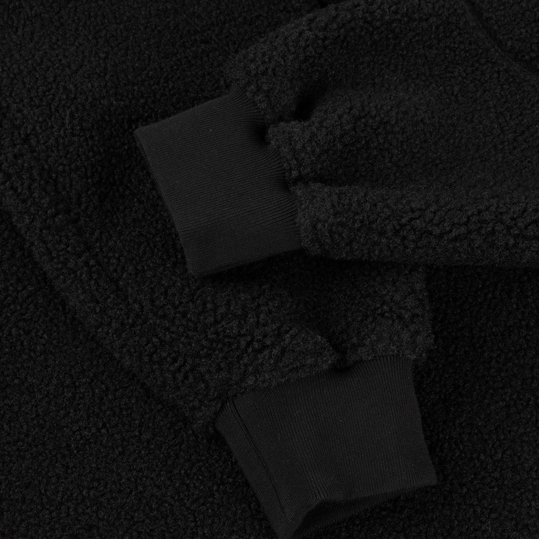 Polar Fleece Sherpa Zip, Black