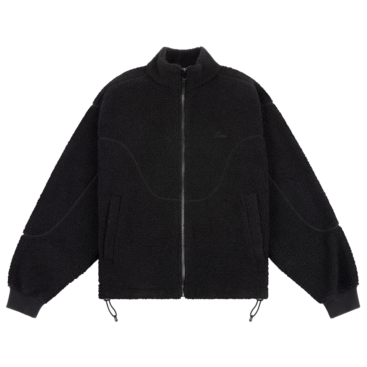 Polar Fleece Sherpa Zip, Black