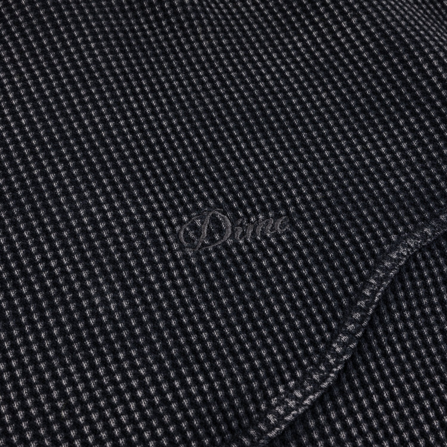 Premium Waffle Zip Hoodie, Faded Black