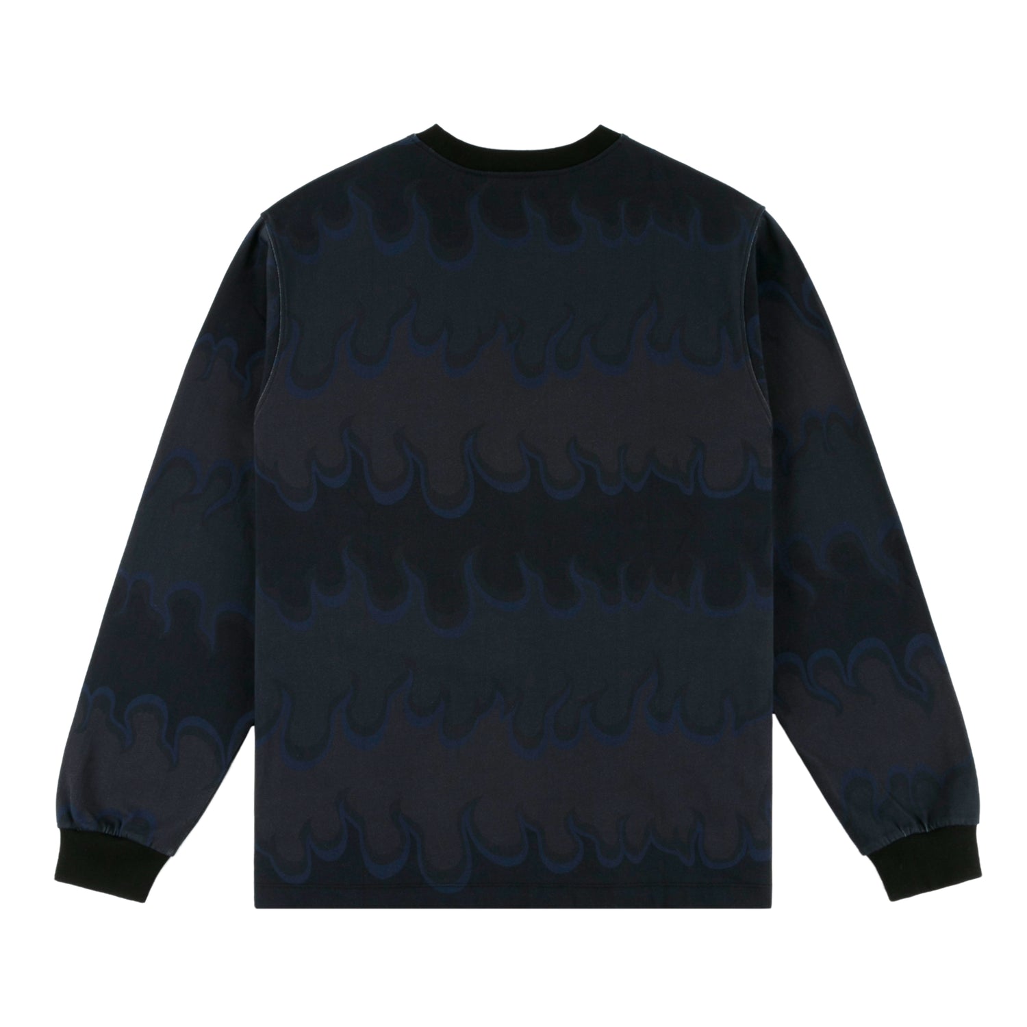 Space Flame L/S Shirt, Black