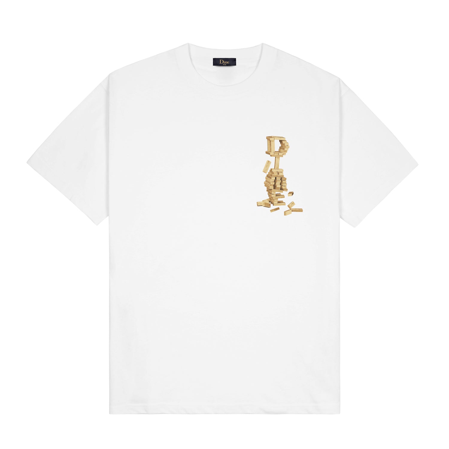 Blocks Tee, White
