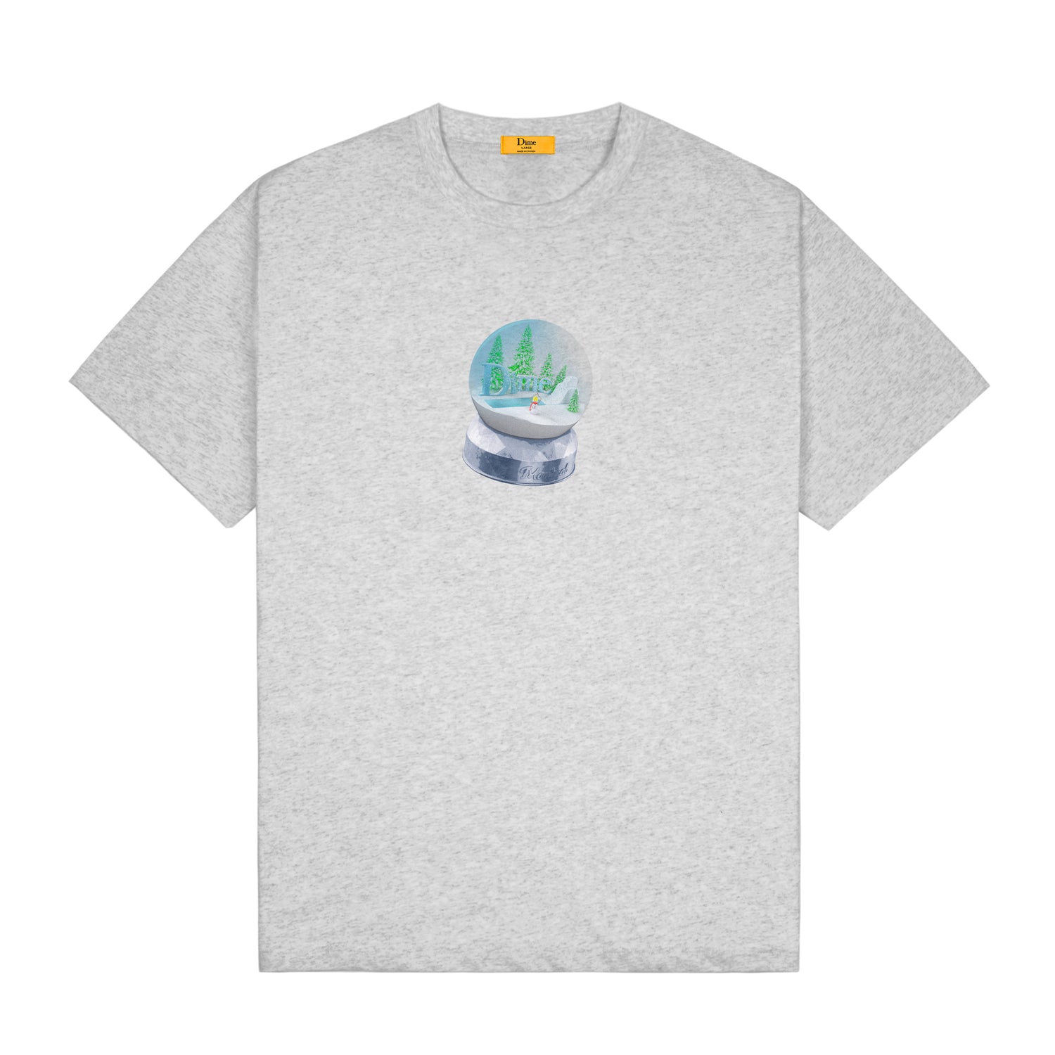 Snow Globe Tee, Heather Grey