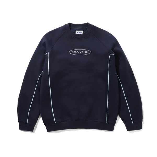 Butter Goods Team Panel Crewneck, Navy