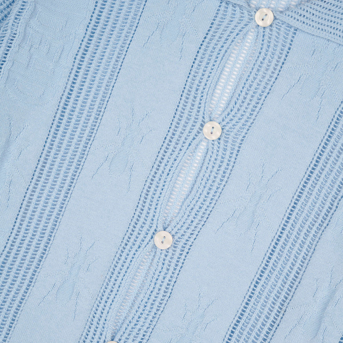 Womens Translucent Doily Top, Light Blue