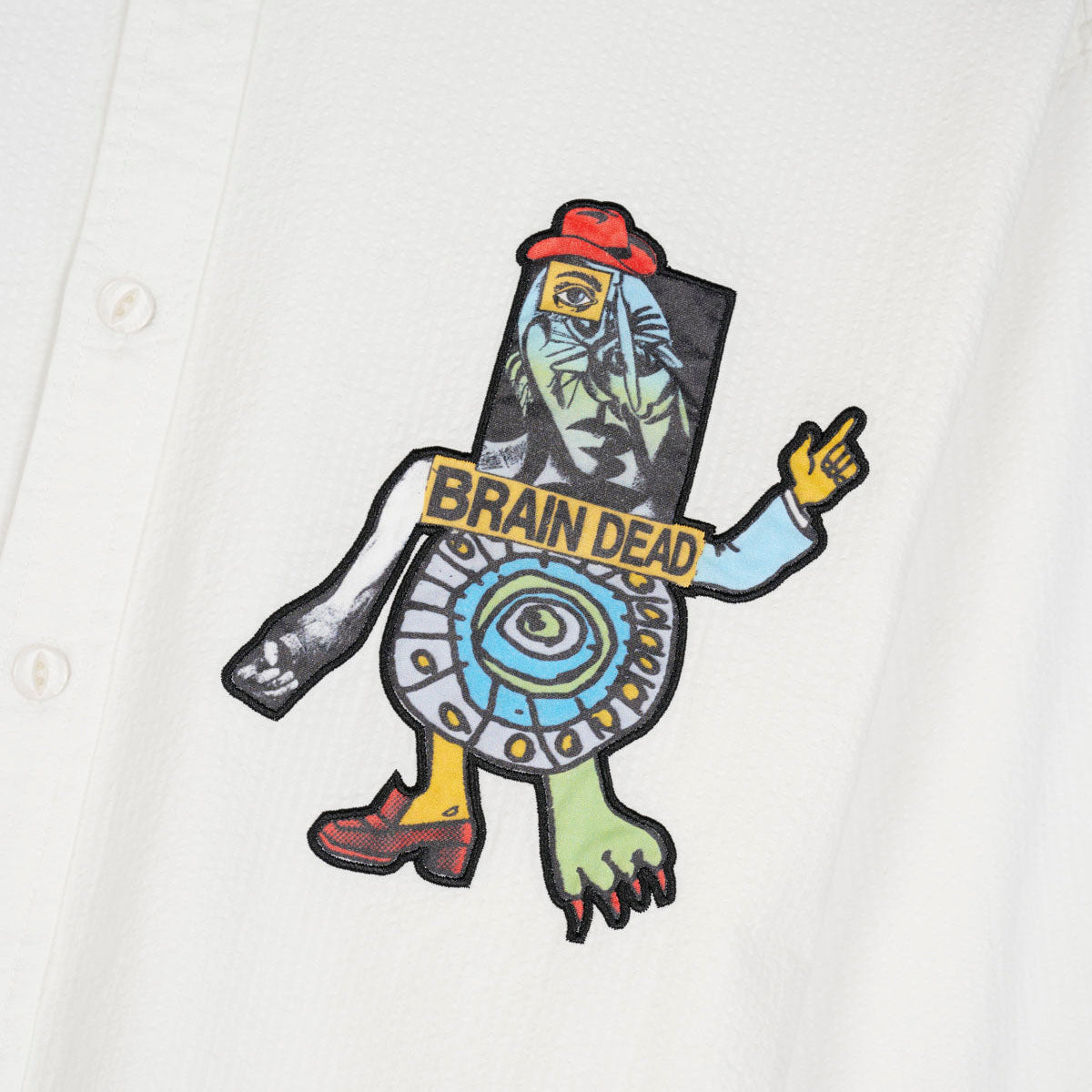 Truth Now Seersucker Shirt, White