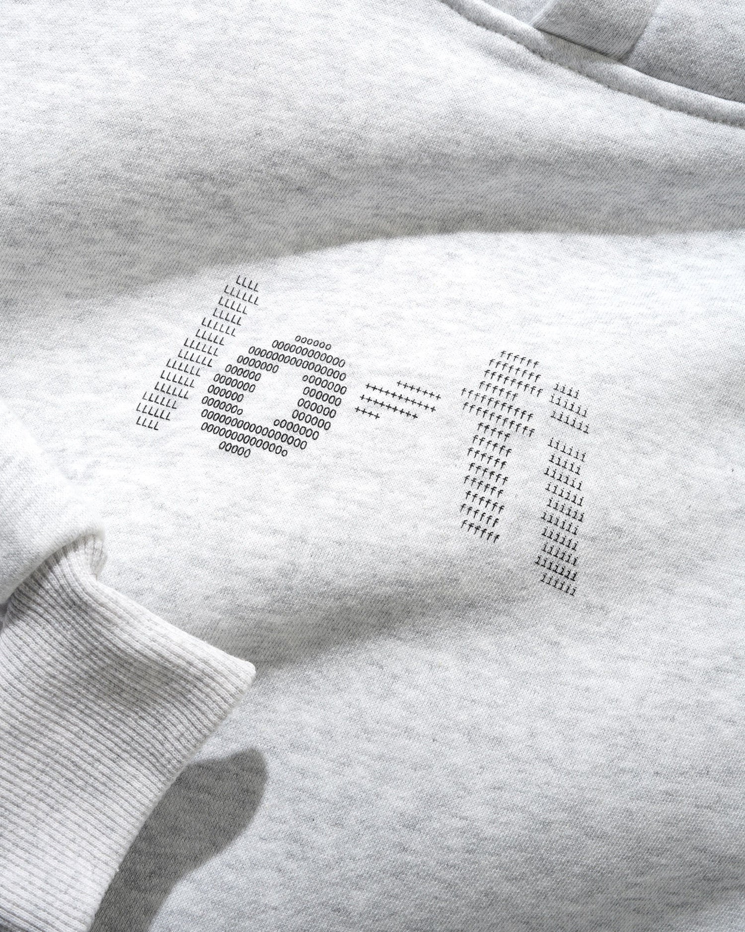 Type Logo Pullover Hood, Ash