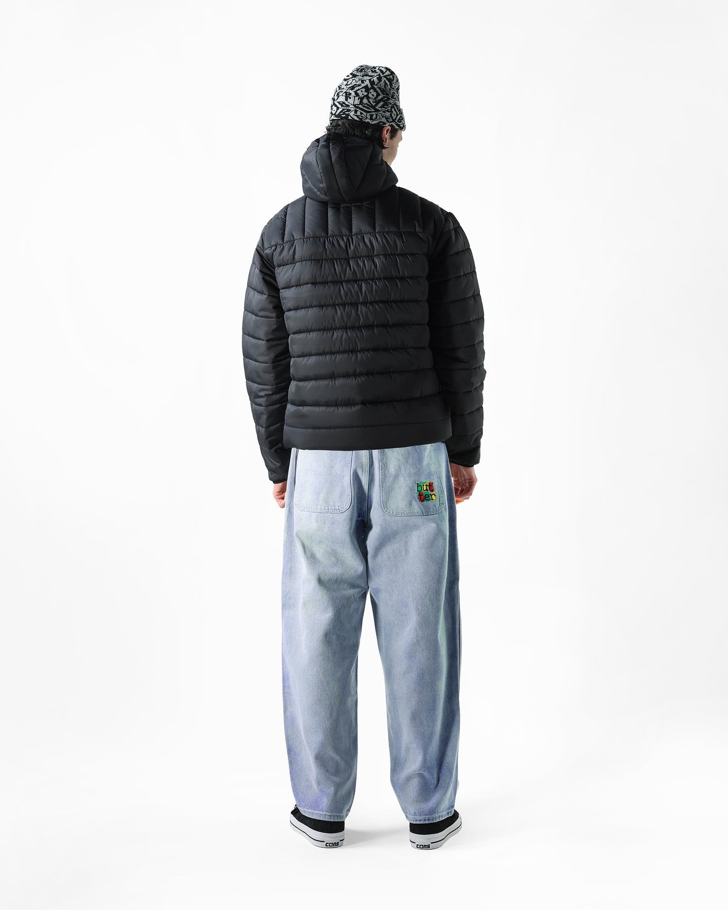 Anorak Puffer Jacket, Black