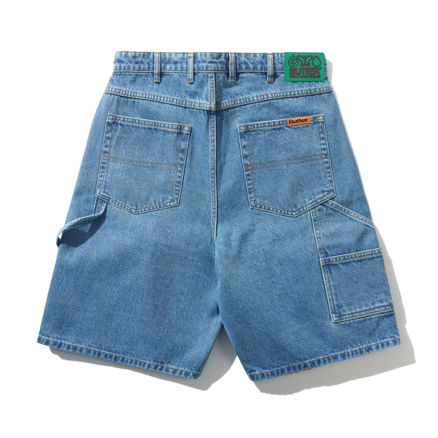 Weathergear Denim Shorts, Streaky Indigo