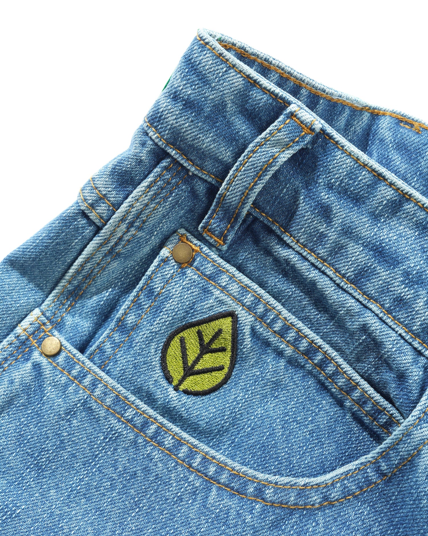 Weathergear Denim Shorts, Streaky Indigo