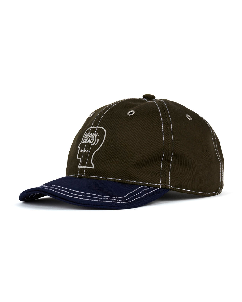 Wire Brim 6 Panel Hat, Forest Green