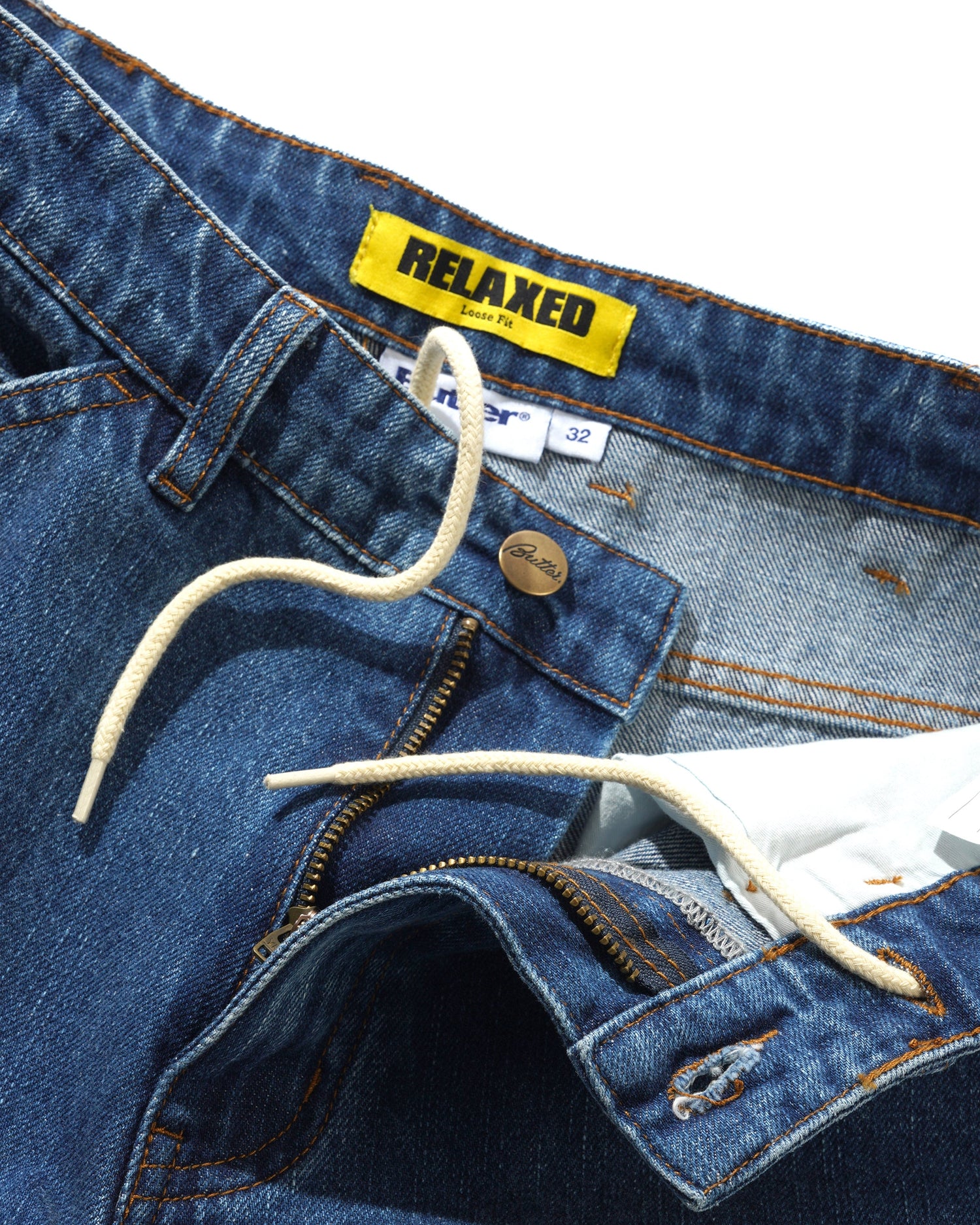 Witness Denim Jeans, Mid Indigo Slub