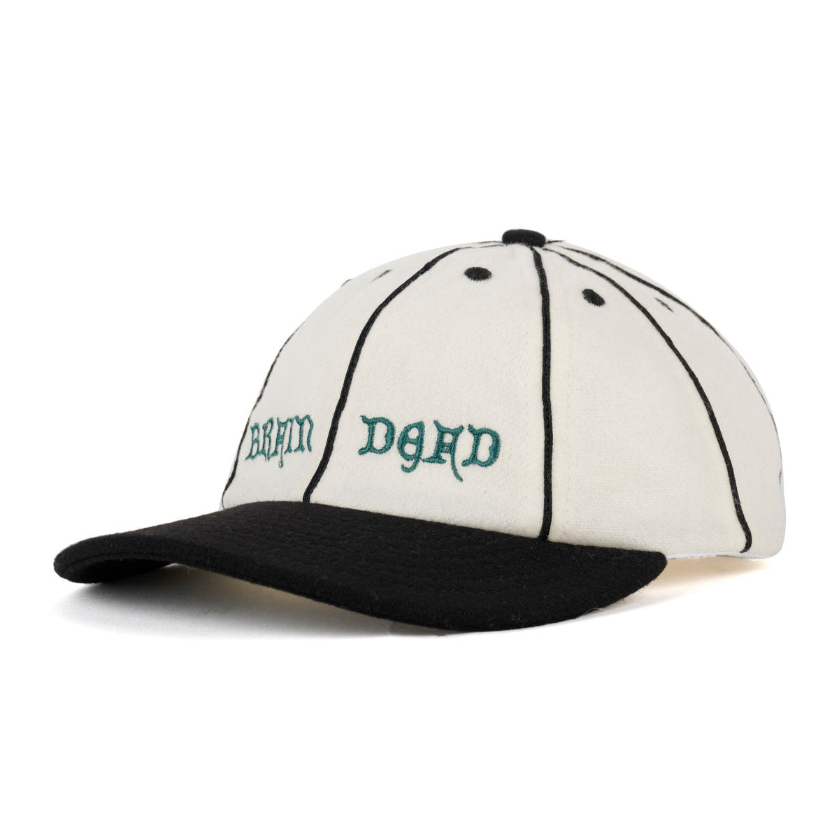 Wool Flannel 8 Panel Hat, Natural