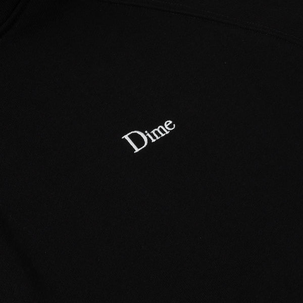 Dime Classic Small Logo Zip Hoodie, Black