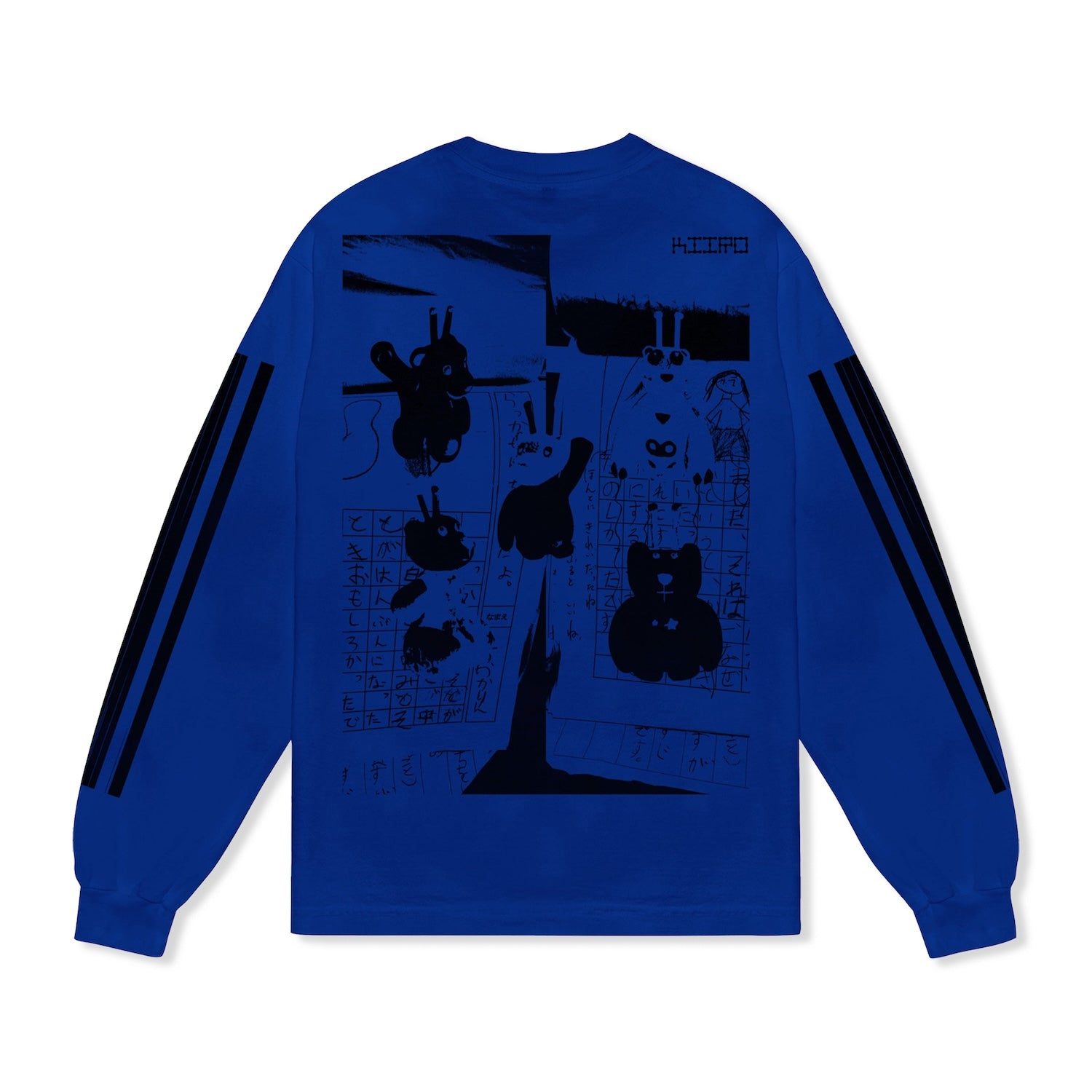 b.Eautiful x kiiro Shinkansen L/S Tee, Cobalt Blue