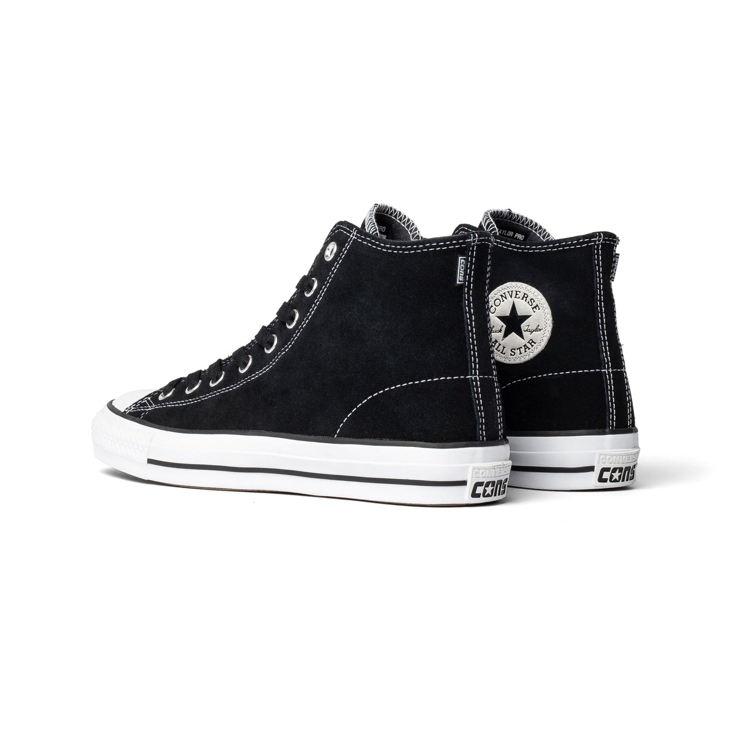 CTAS Pro High Suede, Black / White