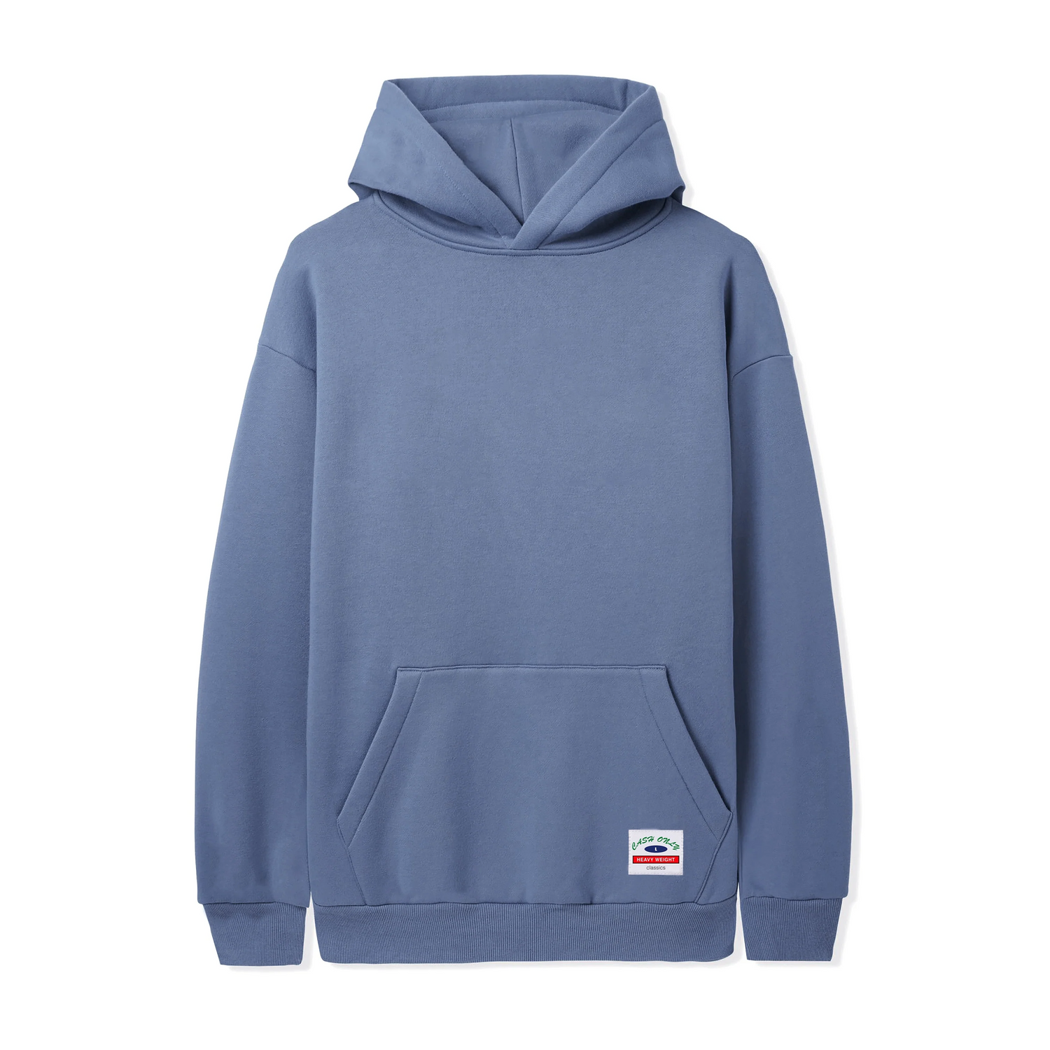 Heavy-Weight Basic Pullover Hood, Denim
