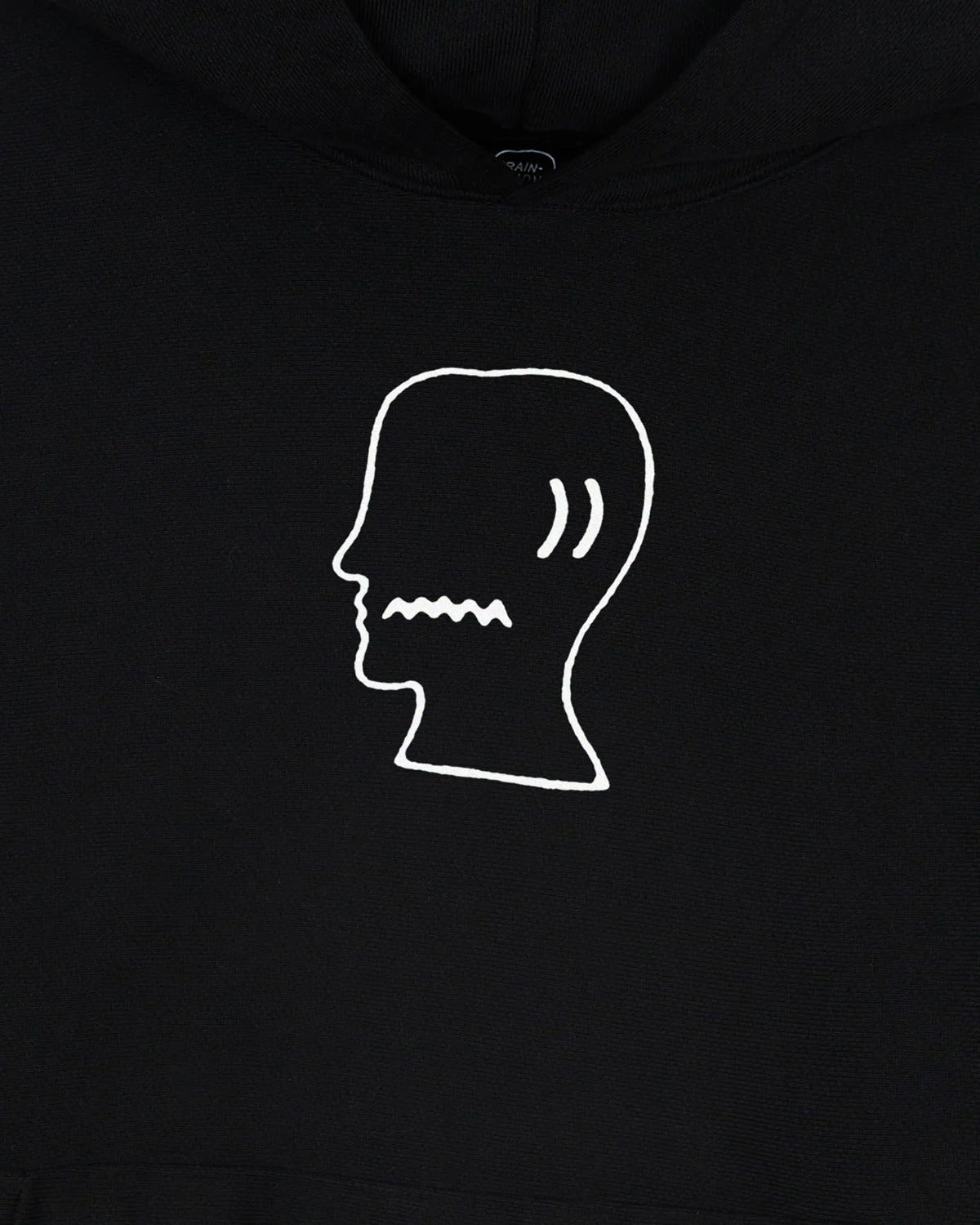 Brain Dead Logohead Pullover Hood, Black