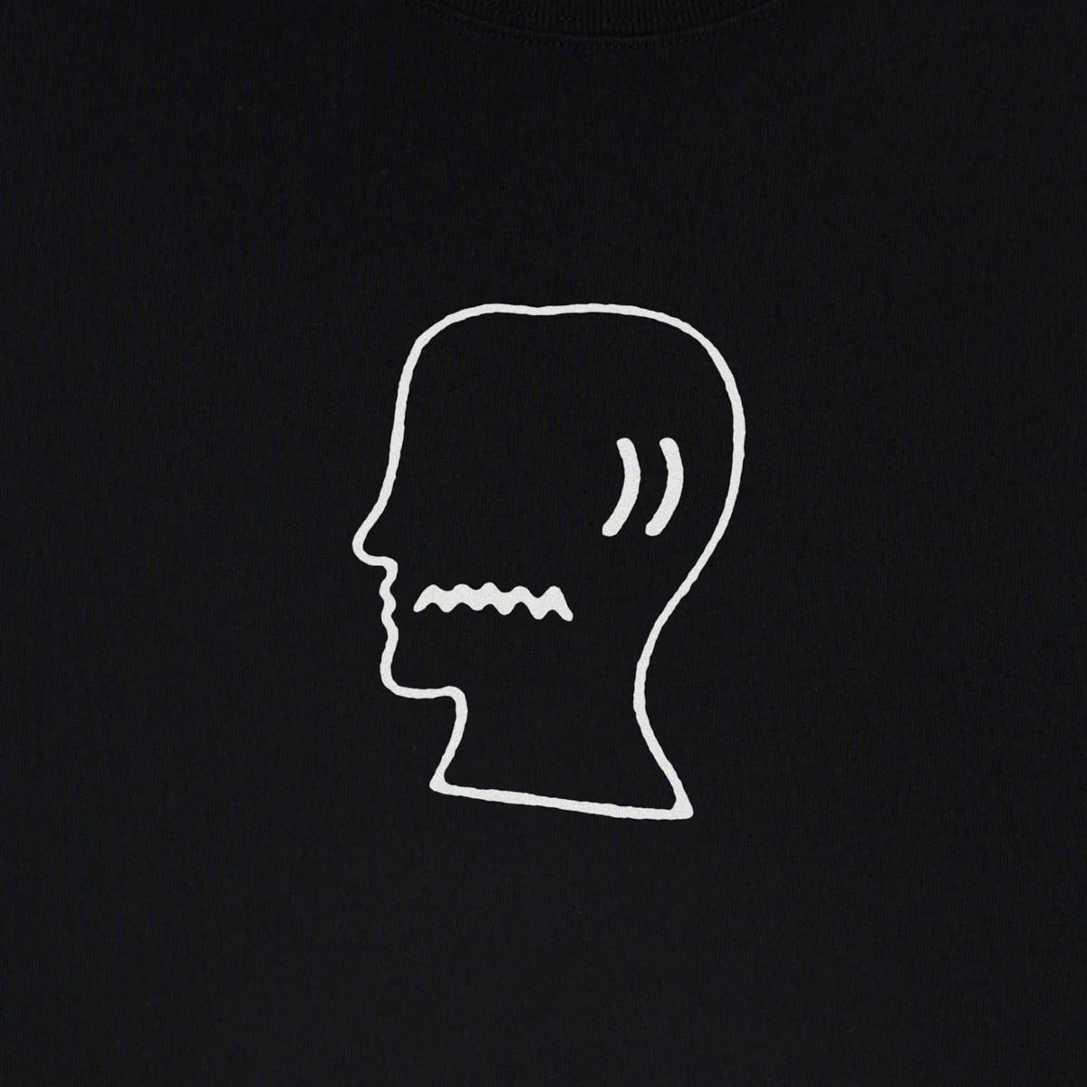 Brain Dead Logohead Tee, Black