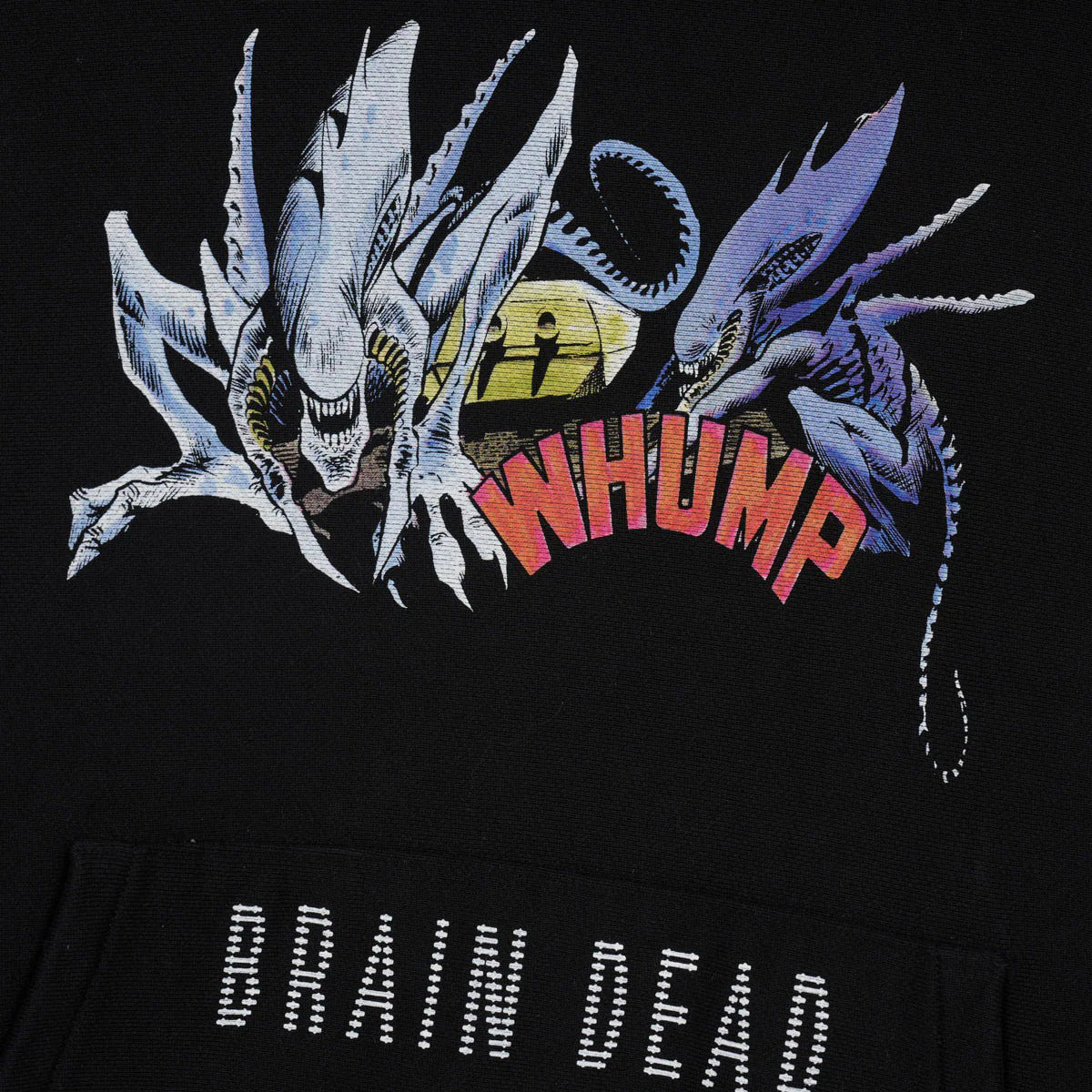 Brain Dead x Aliens Pullover Hood, Black