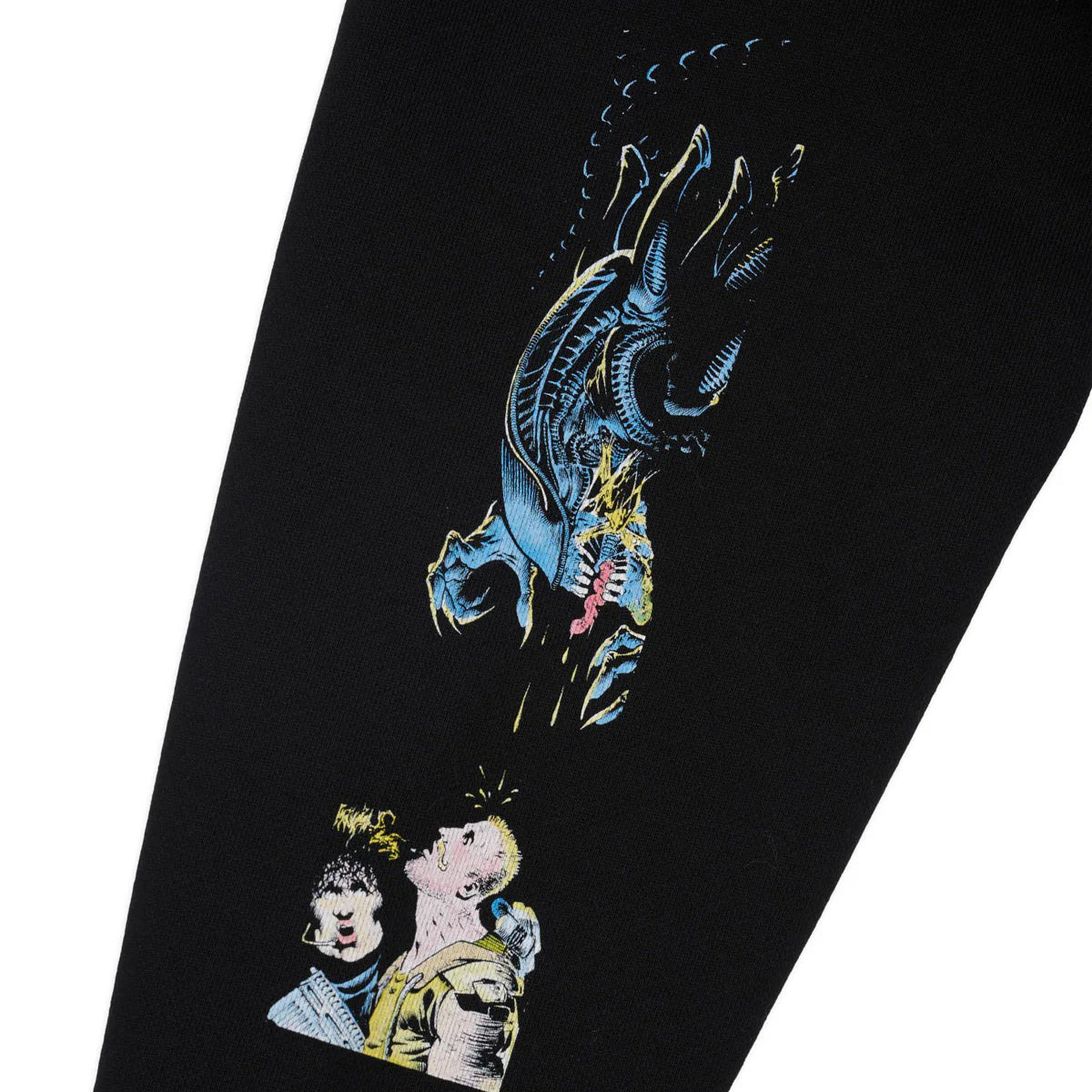Brain Dead x Aliens Pullover Hood, Black