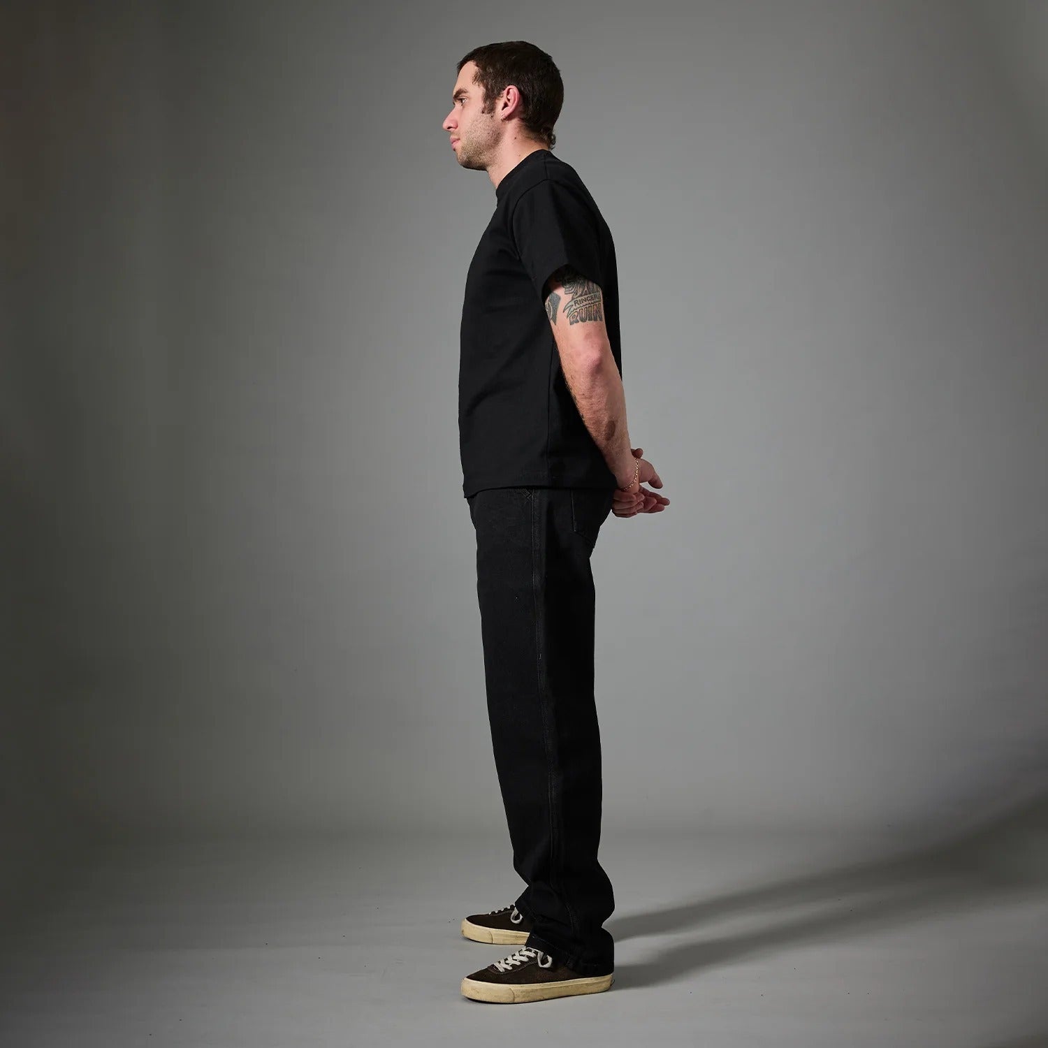 Workers Club Straight Leg Jean, Washed Black